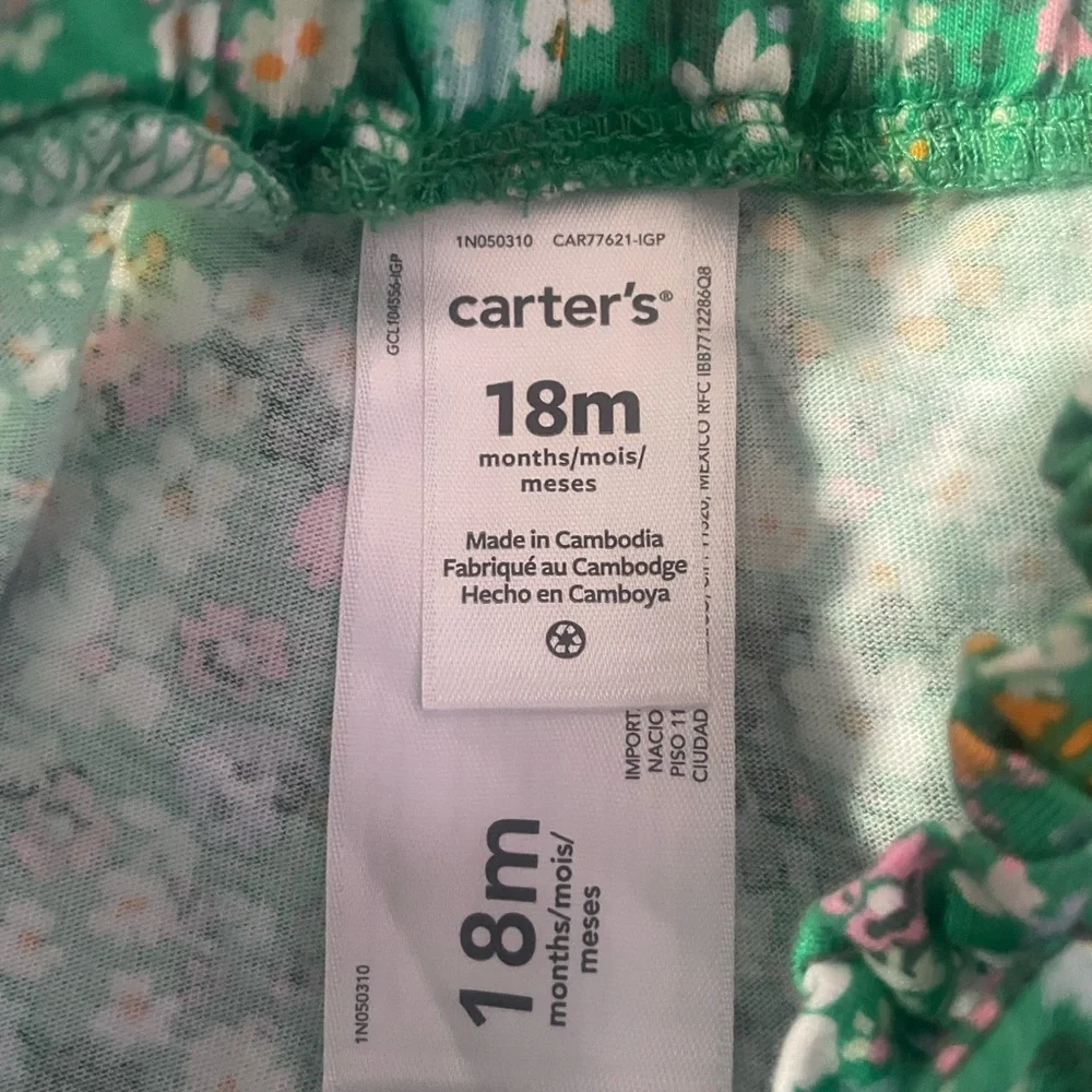 Carter's Girls Floral Print Pants 18 Months